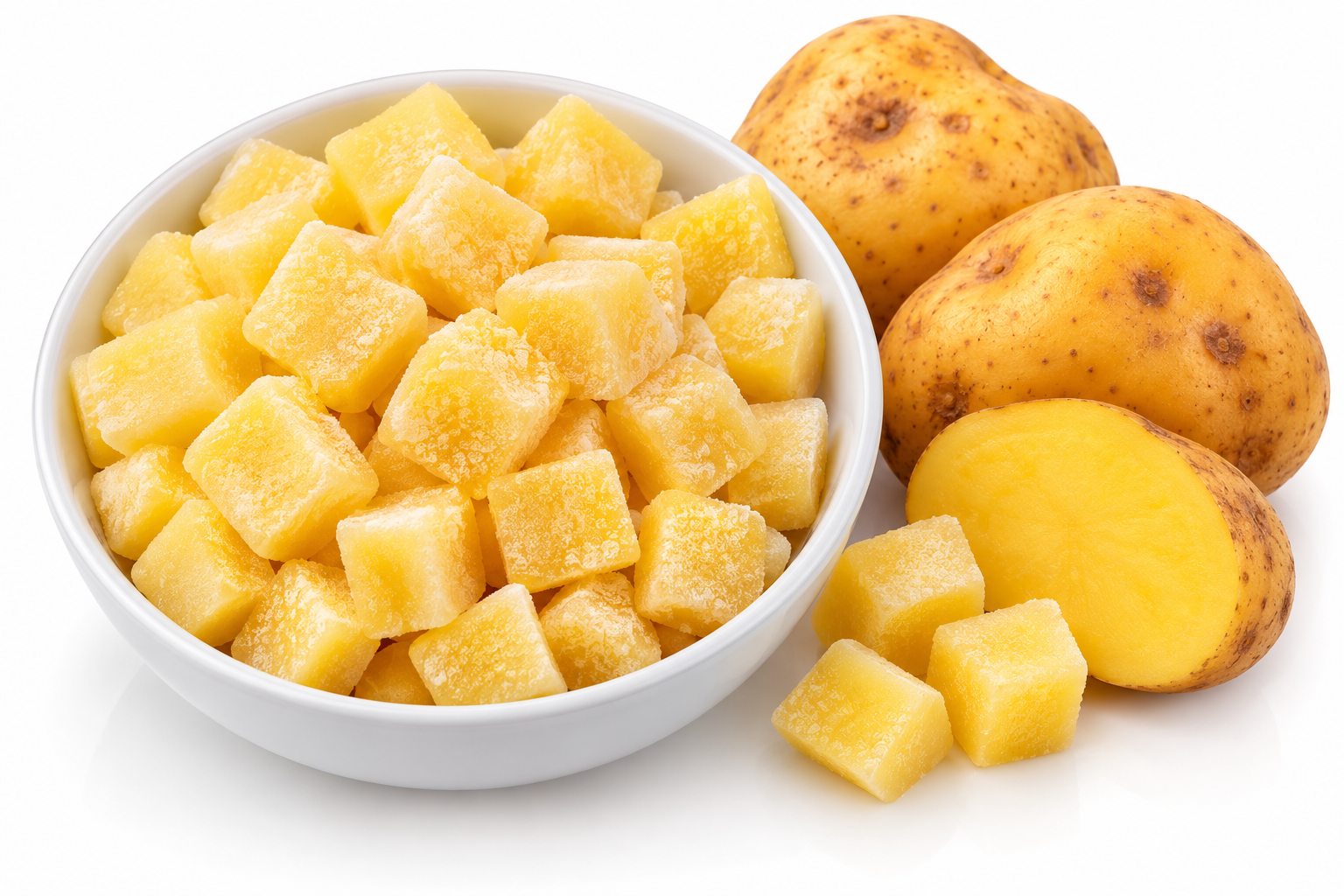 Papas. amarillas congeladas